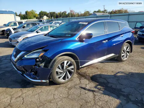 2022 Nissan Murano Sl VIN 5N1AZ2CSXNC118089 фото 1