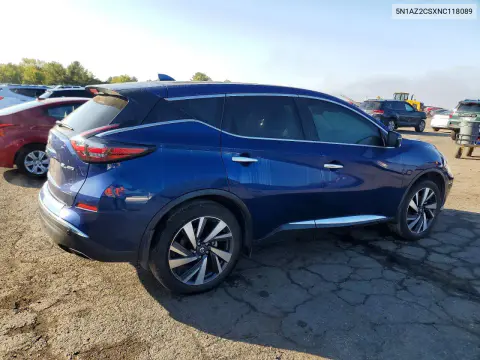 2022 Nissan Murano Sl VIN 5N1AZ2CSXNC118089 фото 3