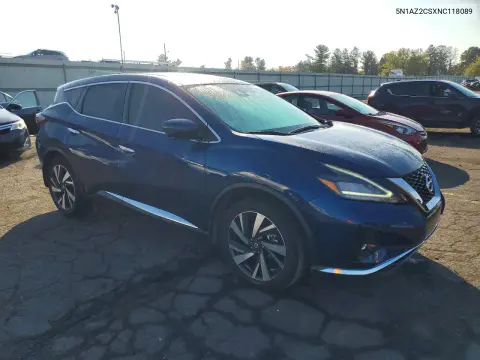 2022 Nissan Murano Sl VIN 5N1AZ2CSXNC118089 фото 4