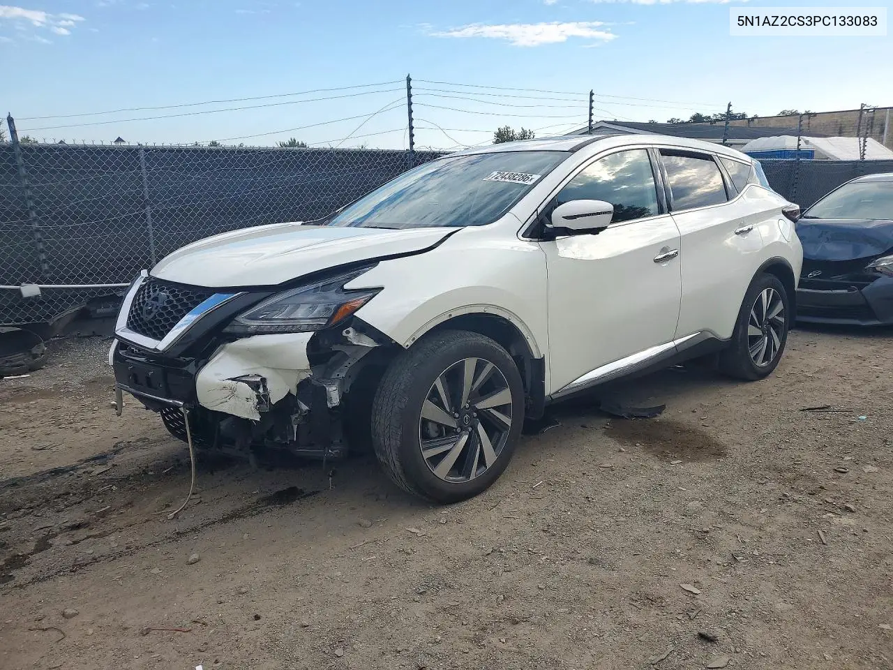 5N1AZ2CS3PC133083 Nissan Murano 2023 — повреждение Передняя часть, фото до ремонта