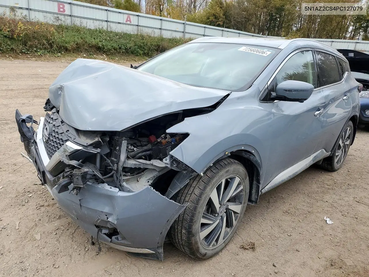 5N1AZ2CS4PC127079 Nissan Murano 2023 — повреждение Передняя часть, фото до ремонта