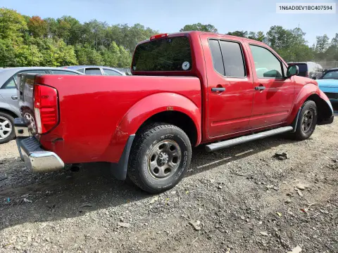 2011 Nissan Frontier S VIN 1N6AD0EV1BC407594 фото 3