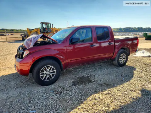 1N6AD0ER4GN771863 — 2016 Nissan Navara (Frontier), Передняя часть, фото до ремонта
