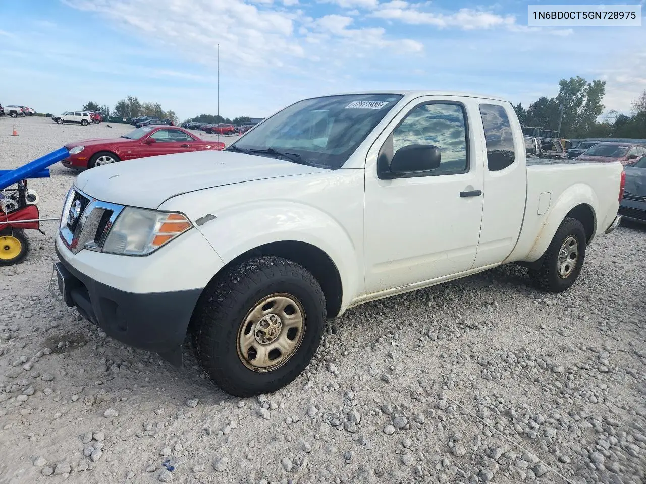 2016 Nissan Frontier S VIN 1N6BD0CT5GN728975 фото 1