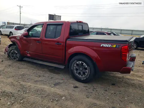 2019 Nissan Frontier Pro-4X VIN 1N6AD0EV1KN794202 фото 2