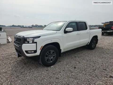 2025 Nissan Frontier Sv VIN 1N6ED1EJ6SN602437 фото 1