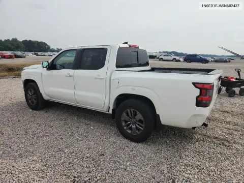 2025 Nissan Frontier Sv VIN 1N6ED1EJ6SN602437 фото 2
