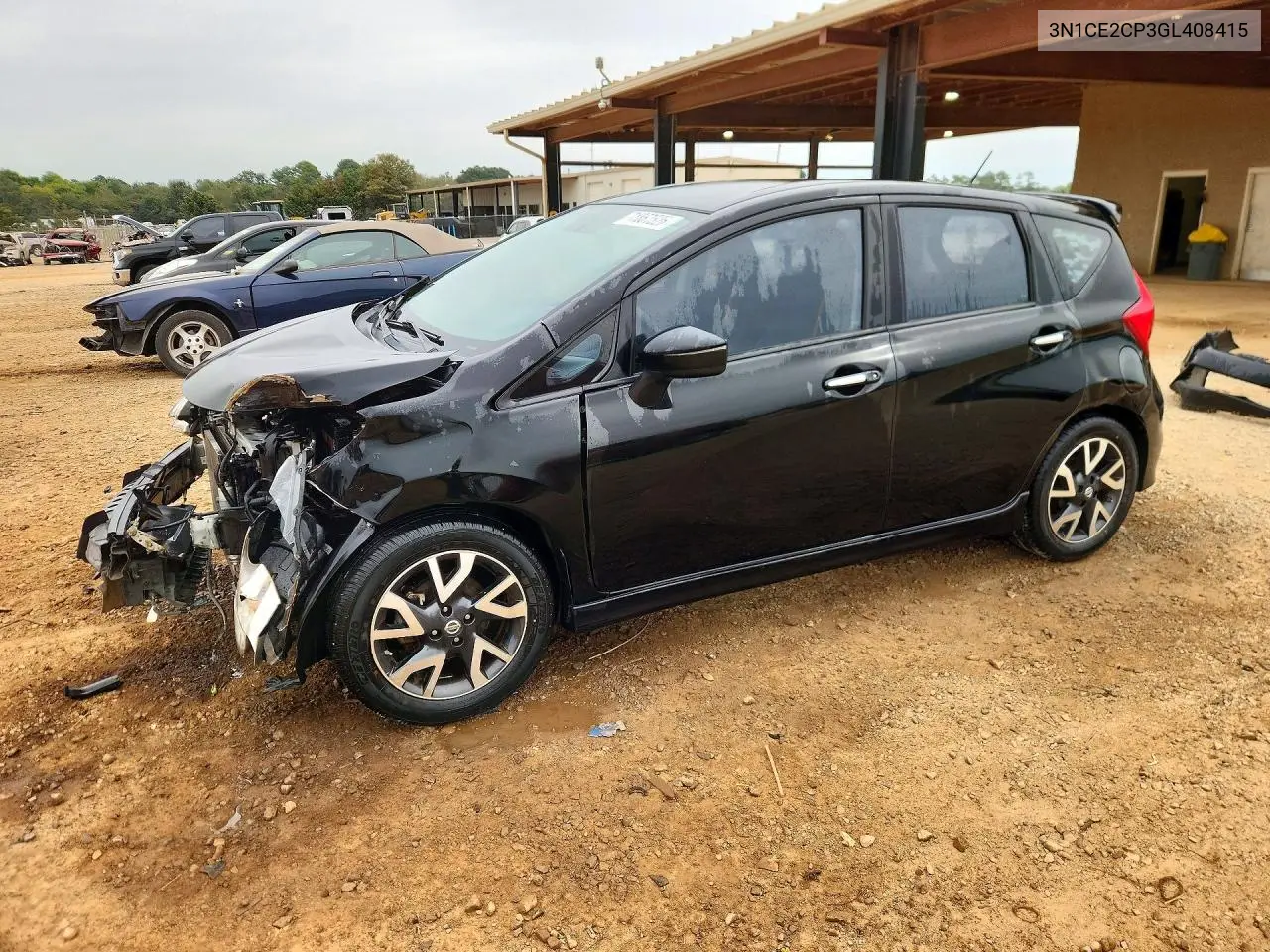 3N1CE2CP3GL408415 Nissan Note 2016 — повреждение Передняя часть, фото до ремонта