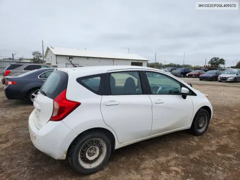 2016 Nissan Versa Note S Plus VIN 3N1CE2CP2GL409572 фото 3