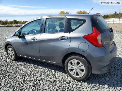 2019 Nissan Versa Note Sv VIN 3N1CE2CP4KL365406 фото 2