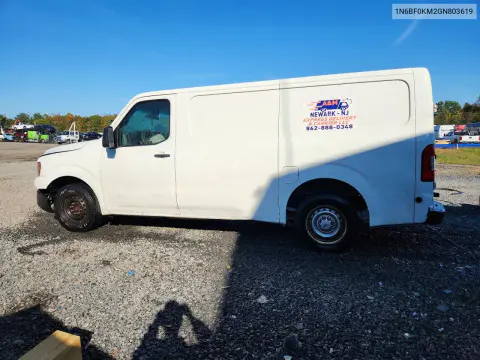 2016 Nissan Nv 1500 S VIN 1N6BF0KM2GN803619 фото 2