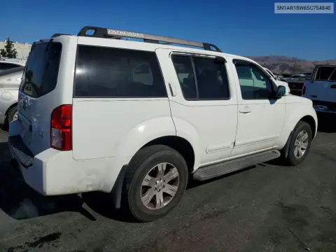 2005 Nissan Pathfinder Xe VIN 5N1AR18W65C754840 фото 3