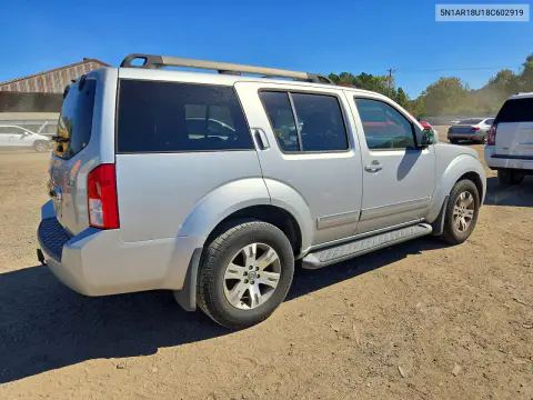2008 Nissan Pathfinder S VIN 5N1AR18U18C602919 фото 3
