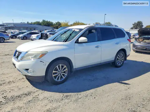 5N1AR2MN2DC659113 — 2013 Nissan Pathfinder, Пожар, фото до ремонта