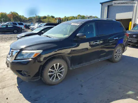 5N1AR2MM3EC732353 — 2014 Nissan Pathfinder, Передняя часть, фото до ремонта
