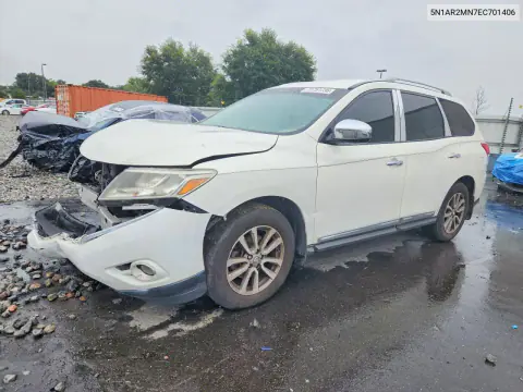 5N1AR2MN7EC701406 — 2014 Nissan Pathfinder, Передняя часть, фото до ремонта