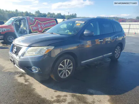 5N1AR2MM3EC710451 — 2014 Nissan Pathfinder, Механические повреждения, фото до ремонта