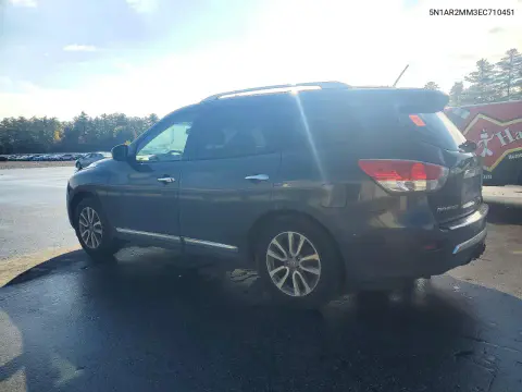 2014 Nissan Pathfinder Sl VIN 5N1AR2MM3EC710451 фото 2