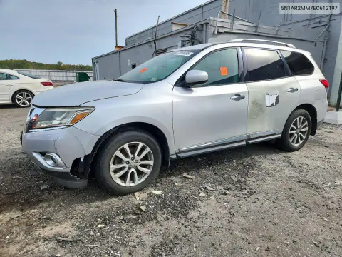 5N1AR2MM7EC612197 — 2014 Nissan Pathfinder, Передняя часть, фото до ремонта