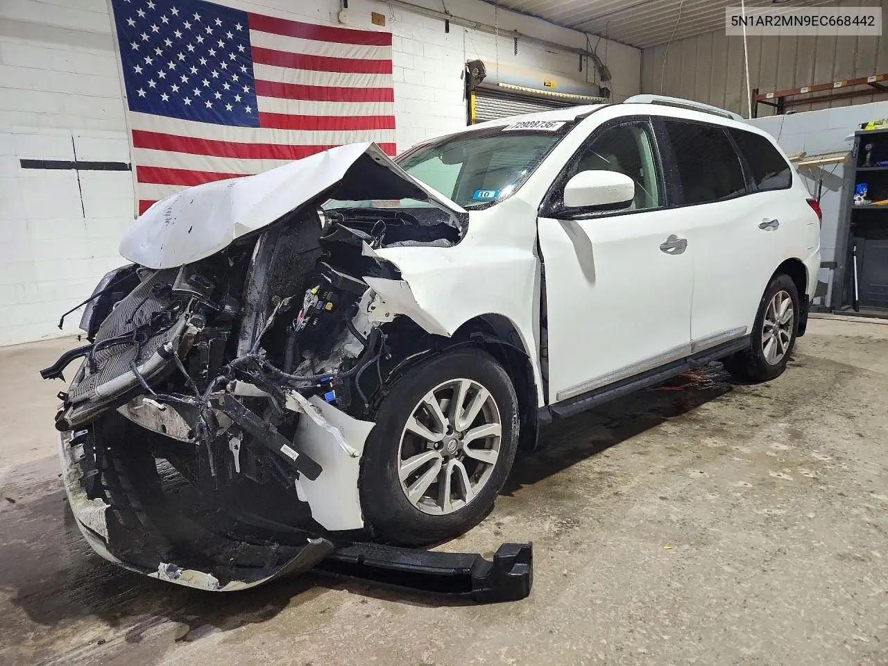 2014 Nissan Pathfinder Sl VIN 5N1AR2MN9EC668442 фото 1