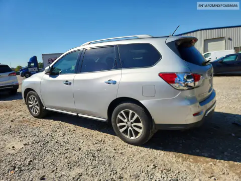 2015 Nissan Pathfinder Sv VIN 5N1AR2MNXFC608686 фото 2