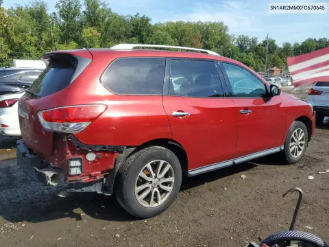 2015 Nissan Pathfinder S VIN 5N1AR2MMXFC670645 фото 3
