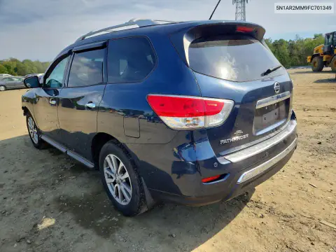 5N1AR2MM9FC701349 — 2015 Nissan Pathfinder, фото 2 с аукциона Copart, Передняя часть