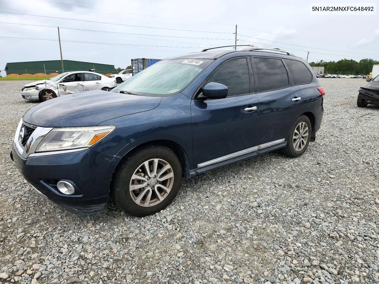 2015 Nissan Pathfinder Sl VIN 5N1AR2MNXFC648492 фото 1