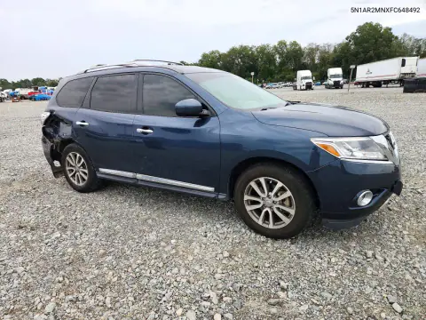 2015 Nissan Pathfinder Sl VIN 5N1AR2MNXFC648492 фото 4