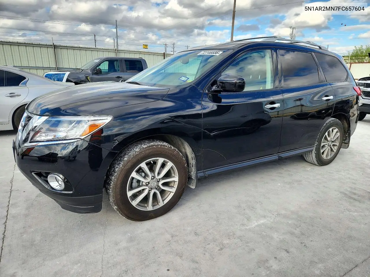 5N1AR2MN7FC657604 Nissan Pathfinder 2015 — повреждение Задняя часть, фото до ремонта