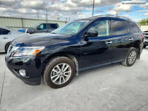 5N1AR2MN7FC657604 — 2015 Nissan Pathfinder, Задняя часть, фото до ремонта