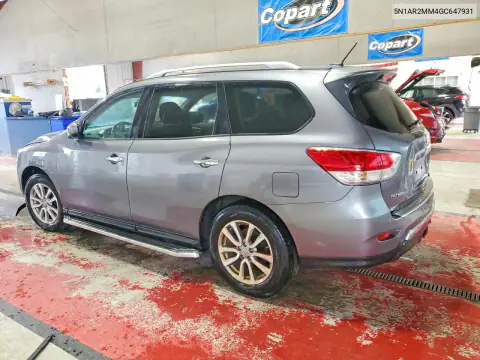5N1AR2MM4GC647931 — 2016 Nissan Pathfinder, фото 2 с аукциона Copart 15.10.2026, Мелкие вмятины и царапины