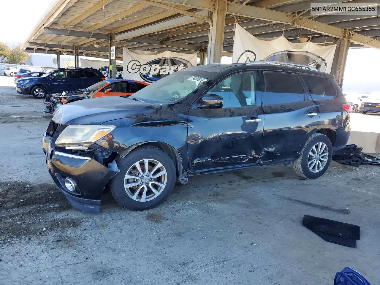 2016 Nissan Pathfinder Sv VIN 5N1AR2MM1GC655355 фото 1