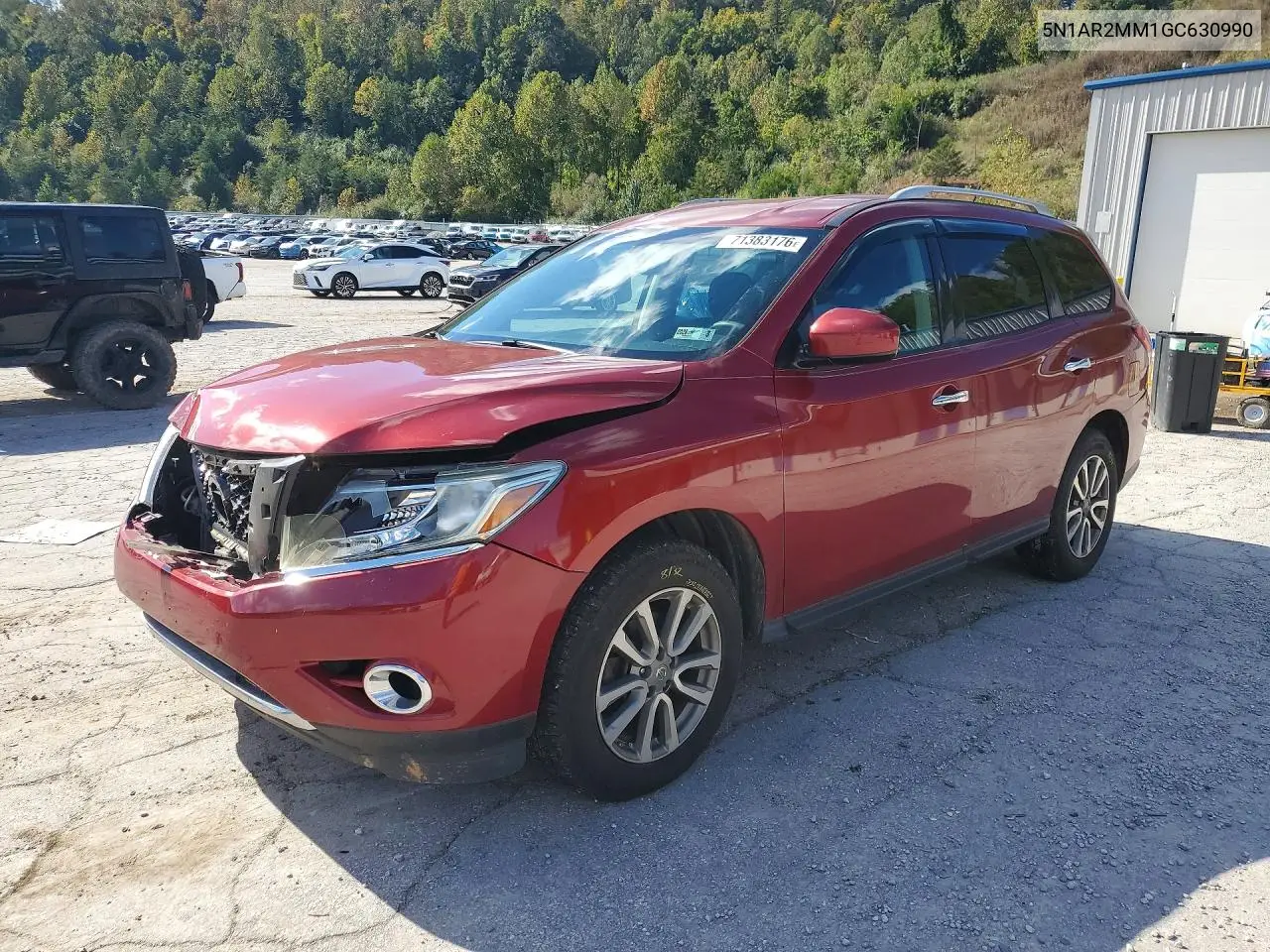 2016 Nissan Pathfinder Sv VIN 5N1AR2MM1GC630990 фото 1