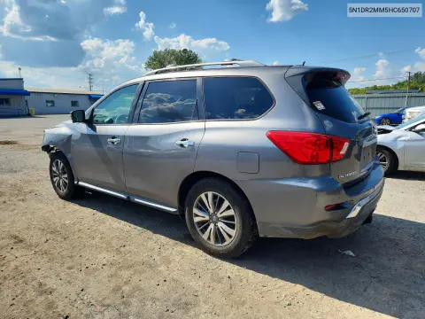 2017 Nissan Pathfinder Sl VIN 5N1DR2MM5HC650707 фото 2