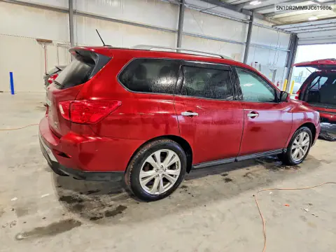 2018 Nissan Pathfinder Sl VIN 5N1DR2MM9JC619806 фото 3