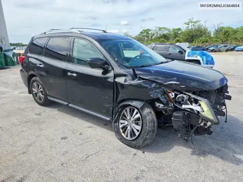 2018 Nissan Pathfinder Sl VIN 5N1DR2MN2JC664854 фото 4