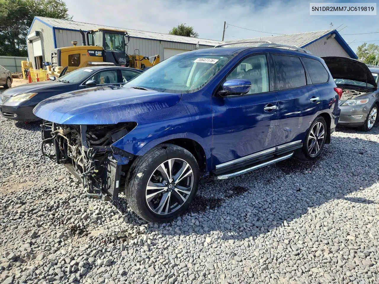 2018 Nissan Pathfinder Platinum VIN 5N1DR2MM7JC619819 фото 1
