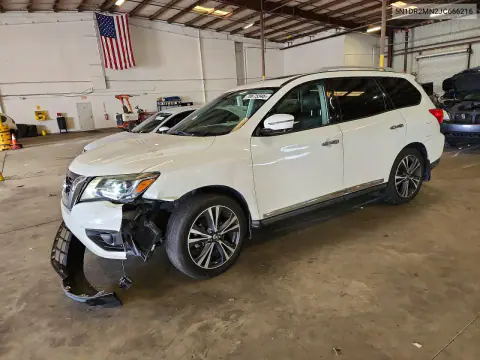 5N1DR2MN2JC666216 — 2018 Nissan Pathfinder, Передняя часть, фото до ремонта