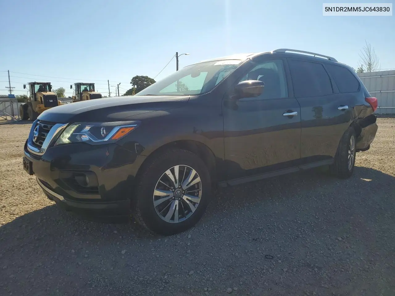 2018 Nissan Pathfinder Sl VIN 5N1DR2MM5JC643830 фото 1