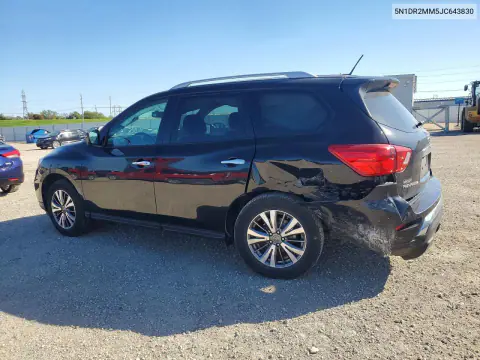 2018 Nissan Pathfinder Sl VIN 5N1DR2MM5JC643830 фото 2