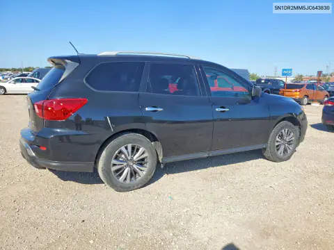 2018 Nissan Pathfinder Sl VIN 5N1DR2MM5JC643830 фото 3