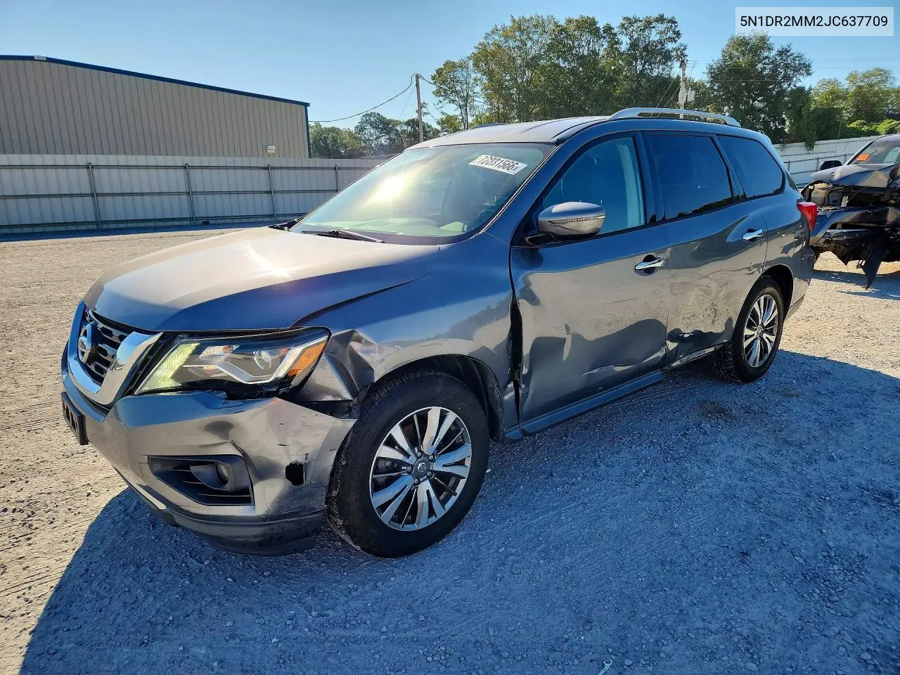 5N1DR2MM2JC637709 Nissan Pathfinder 2018 — повреждение Передняя часть, фото до ремонта