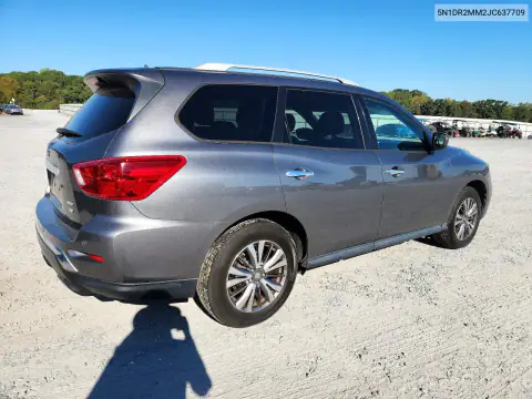 5N1DR2MM2JC637709 — 2018 Nissan Pathfinder, фото 3 с аукциона Copart, Передняя часть