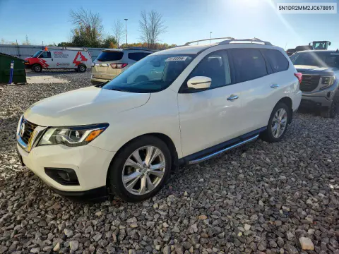 5N1DR2MM2JC678891 — 2018 Nissan Pathfinder, Передняя часть, фото до ремонта