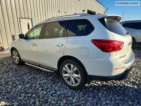 2018 Nissan Pathfinder Sl VIN 5N1DR2MM2JC678891 фото 2