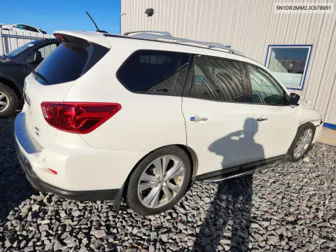 2018 Nissan Pathfinder Sl VIN 5N1DR2MM2JC678891 фото 3