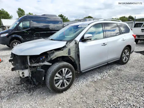 5N1DR2MM5KC637172 — 2019 Nissan Pathfinder, Передняя часть, фото до ремонта