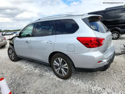 2019 Nissan Pathfinder Sl VIN 5N1DR2MM5KC637172 фото 2