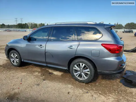 2019 Nissan Pathfinder Sv VIN 5N1DR2MM7KC598908 фото 2